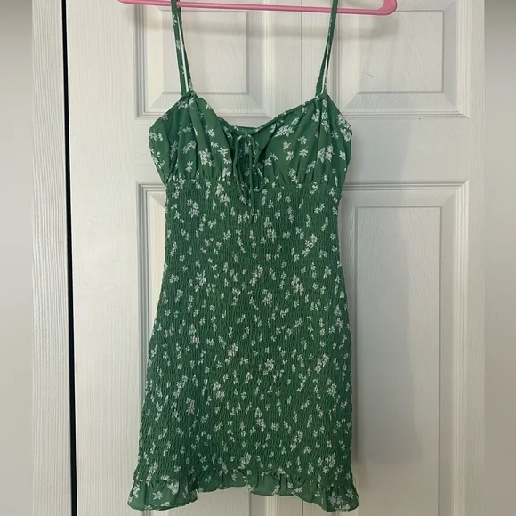Princess Polly Krissy Mini Dress Green - Picture 3 of 4